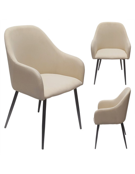 Krzesło MONTANA beżowy sztruks