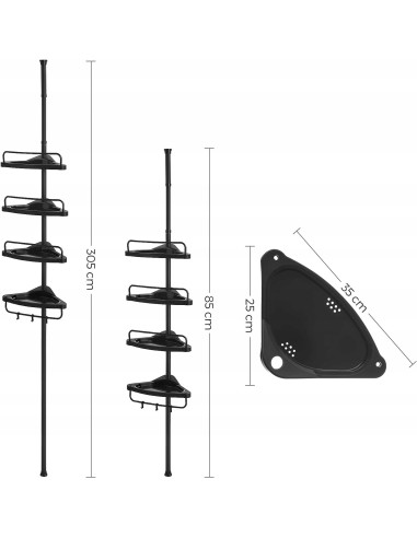 Półka Łazienkowa Teleskopowa - BCB001B01