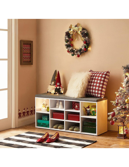 Szafka na Buty z Siedziskiem biała