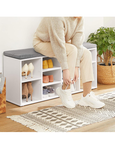 Szafka na Buty z Siedziskiem biała