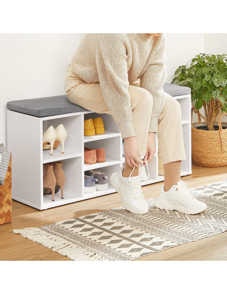 Szafka na Buty z Siedziskiem biała