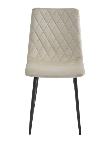 Krzesło TURIN - beż aksamit