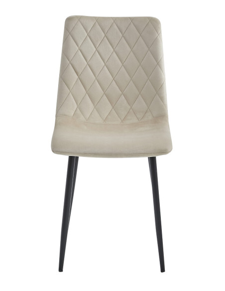 Krzesło TURIN - beż aksamit