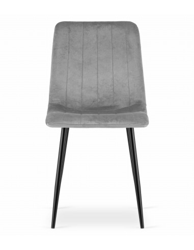 Krzesło LAVA - jasny szary aksamit