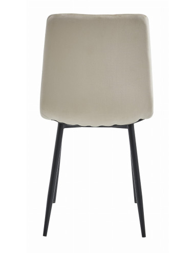 Krzesło LAVA - beż aksamit