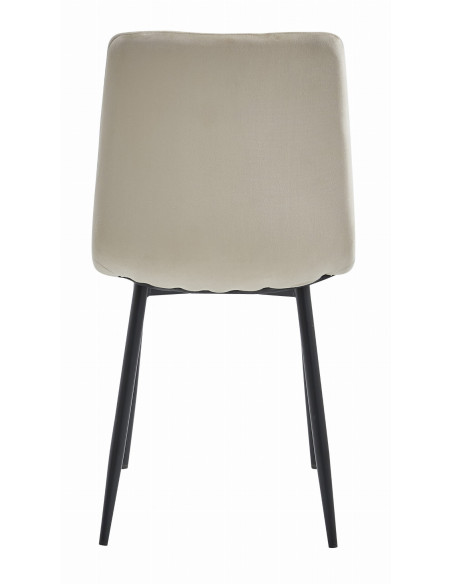 Krzesło LAVA - beż aksamit