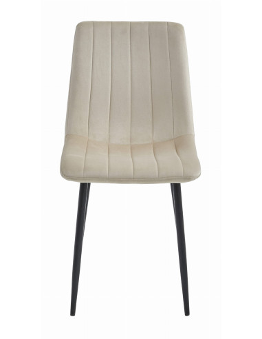 Krzesło LAVA - beż aksamit