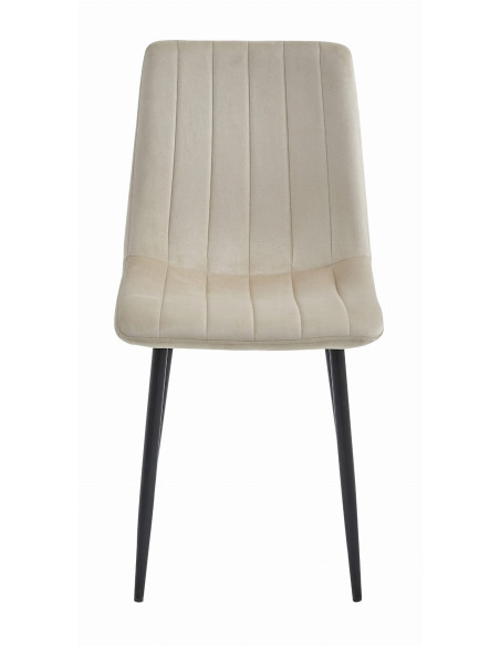 Krzesło LAVA - beż aksamit