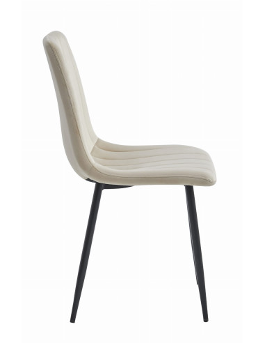 Krzesło LAVA - beż aksamit