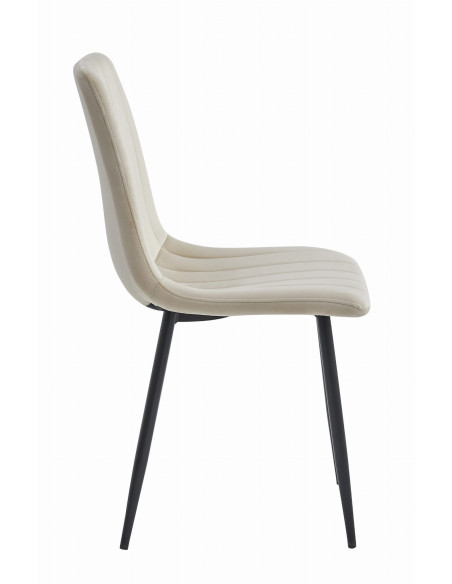 Krzesło LAVA - beż aksamit