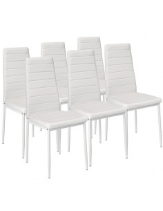 Zestaw stół 120x80 blat biały/nogi szare 6 białych... 2