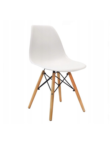 Zestaw stół 120x80 blat biały/nogi szare 4...