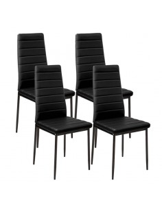 Zestaw stół 120x80 blat dąb sonoma/nogi czarne 4 czarne... 2