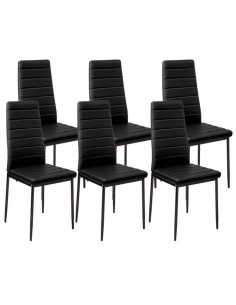 Zestaw stół 120x80 blat dąb craft/nogi czarne 6 czarnych... 2