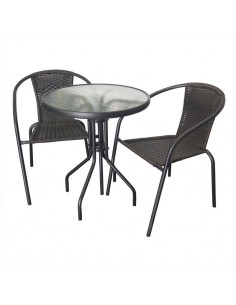 Stolik balkonowy BISTRO - czarny 60cm 2