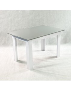 Zestaw stół Modern 120 GW i 4 szare krzesła Nicea 2