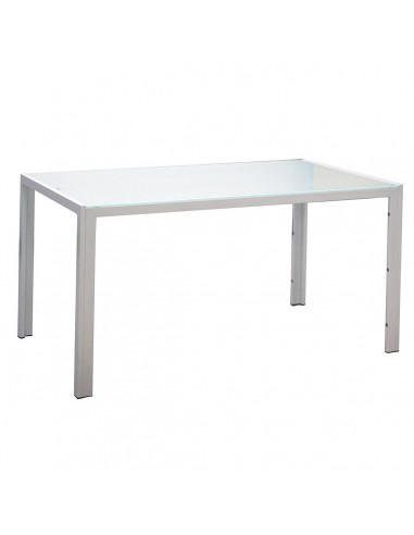 Zestaw stół Monako biały 6 krzeseł Nicea czarnych