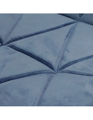 Krzesło ELIOT VELVET niebieskie - welur