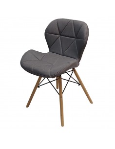 4 krzesła ELIOT FABRIC szary melanż - materiał 2