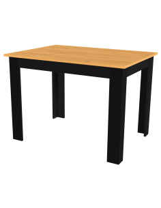 Stół 120x80 blat dąb sonoma/nogi czarne