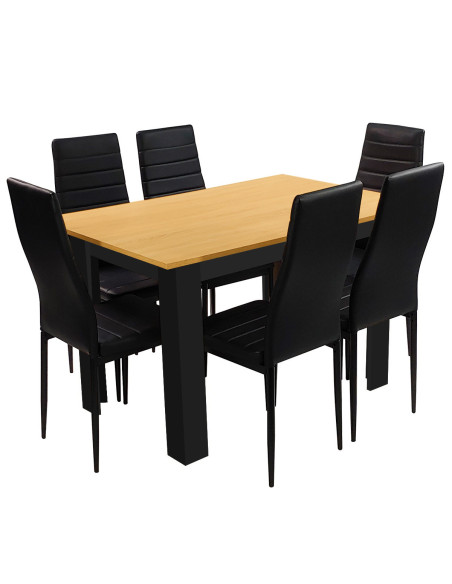 Stół 120x80 blat dąb sonoma/nogi czarne