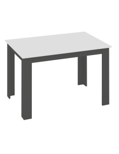 Stół 120x80 blat biały/nogi szare