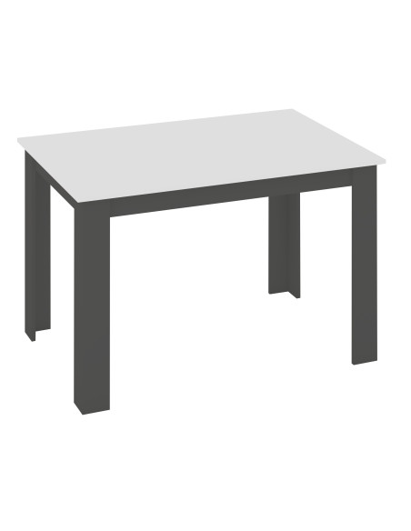 Stół 120x80 blat biały/nogi szare