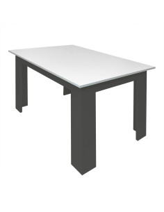 Stół 120x80 blat biały/nogi szare 2