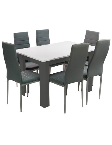 Stół 120x80 blat biały/nogi szare