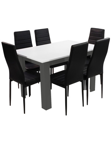 Stół 120x80 blat biały/nogi szare