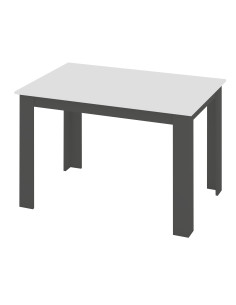 Stół 120x80 blat biały/nogi szare