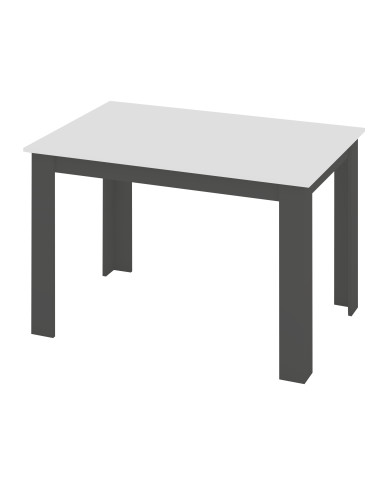Stół 120x80 blat biały/nogi szare