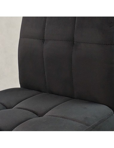 6 krzeseł MONAKO VELVET czarne