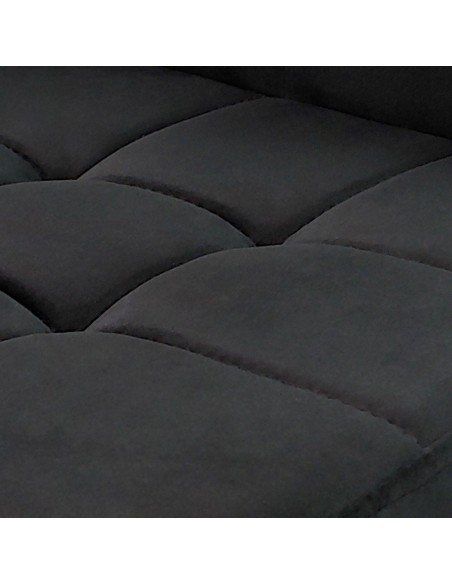 6 krzeseł MONAKO VELVET czarne