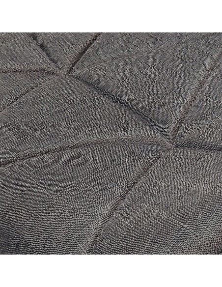 Zestaw stół Modern 120 biały i 4 krzesła Eliot FABRIC czarne