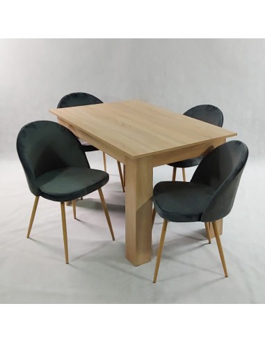 Stół MODERN 120 sonoma i 4 krzesła DENWER...