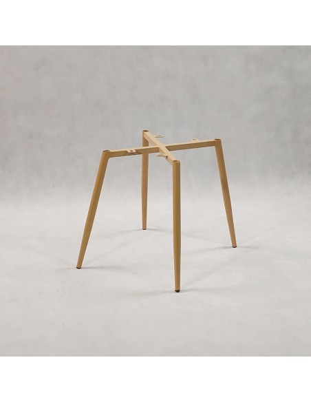 Stół MODERN 120 sonoma i 4 krzesła DENWER VELVET szare