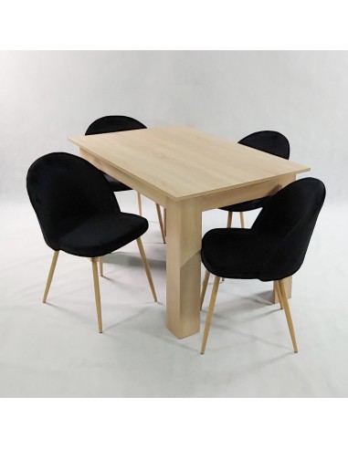 Stół MODERN 120 sonoma i 4 krzesła DENWER...