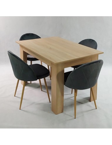 Stół MODERN 120 sonoma i 4 krzesła DENWER...