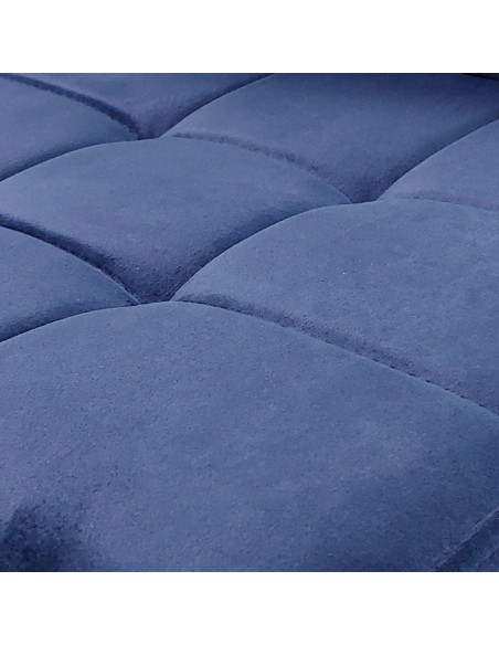 Stół MODERN 120 sonoma i 4 krzesła MONAKO VELVET granatowe