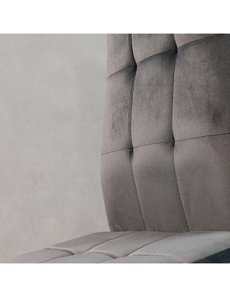 Stół MODERN 120 sonoma i 4 krzesła MONAKO VELVET szare