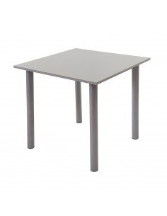 Stół Lugano 80x80 blat szary/nogi chromowane 2