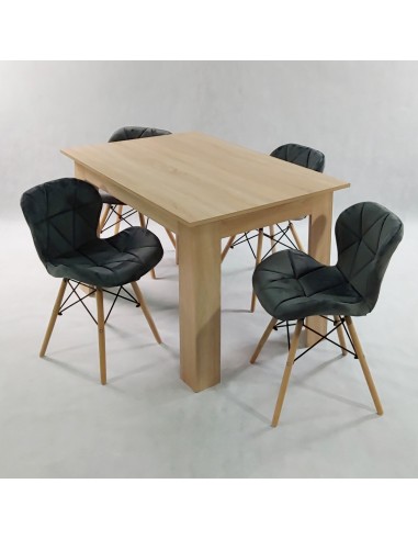 Zestaw stół Modern 120 sonoma i 4 krzesła Eliot...