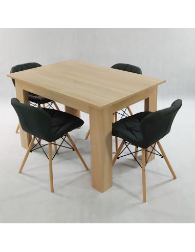 Zestaw stół Modern 120 sonoma i 4 krzesła Eliot...