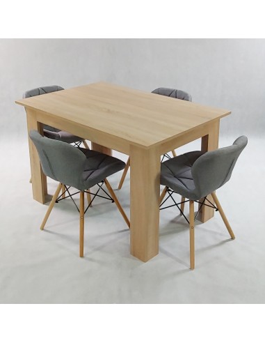 Zestaw stół Modern 120 sonoma i 4 krzesła Eliot...
