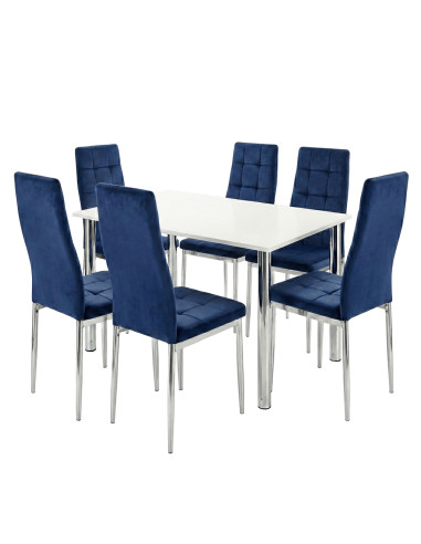 Zestaw stół Lugano 120x80 blat sonoma/nogi...