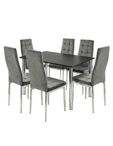 Zestaw stół Lugano 120x80 blat sonoma/nogi...