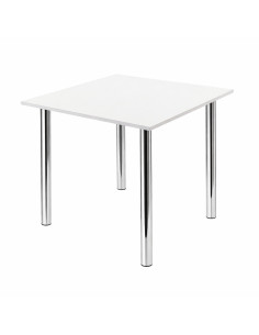 Zestaw stół Lugano 80x80 blat biały/nogi chrom 2 Monako... 2