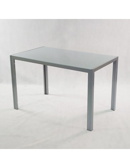 Stół MONAKO szary i 4 krzesła NICEA szare