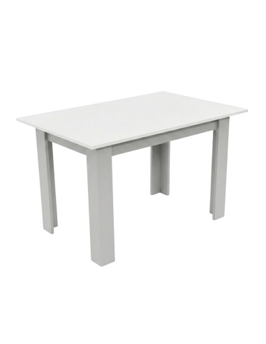 Zestaw stół 120x80 blat biały/nogi jasno szare...